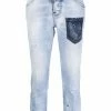 Dsquared2 jean court à poche contrastante