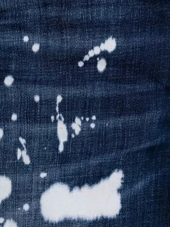 Dsquared2 jean court à effet délavé