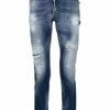 Dsquared2 jean skinny à effet usé