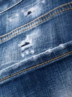 Dsquared2 jean court à taille mi-haute
