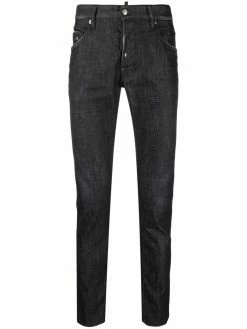 Dsquared2 jean skinny à effet usé