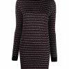 Dsquared2 robe en intarsia à col roulé