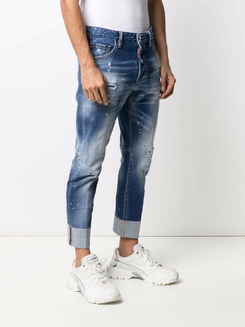 Dsquared2 Prix Préférentiel Jean Sailor à ourlet retroussé jeans slim homme 5 Dsquared2 jean Sailor à ourlet retroussé