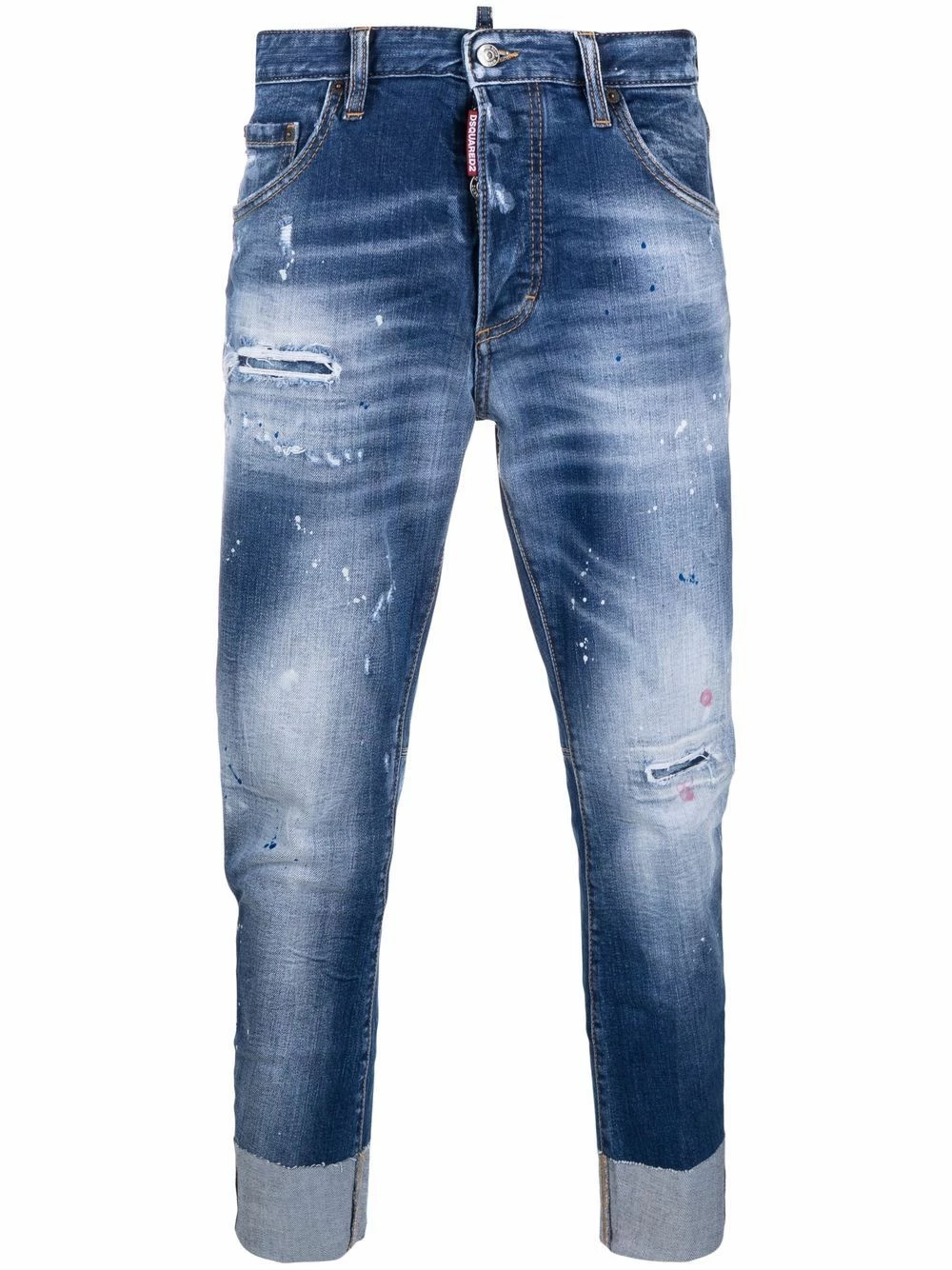 Dsquared2 Prix Préférentiel Jean Sailor à ourlet retroussé jeans slim homme 3 Dsquared2 jean Sailor à ourlet retroussé