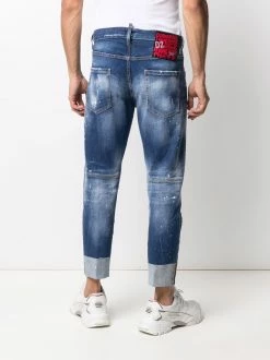 Dsquared2 Prix Préférentiel Jean Sailor à ourlet retroussé jeans slim homme 12 Dsquared2 jean Sailor à ourlet retroussé