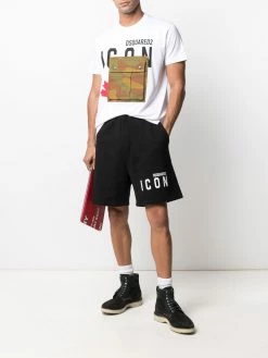 Dsquared2 short de sport Icon à logo imprimé