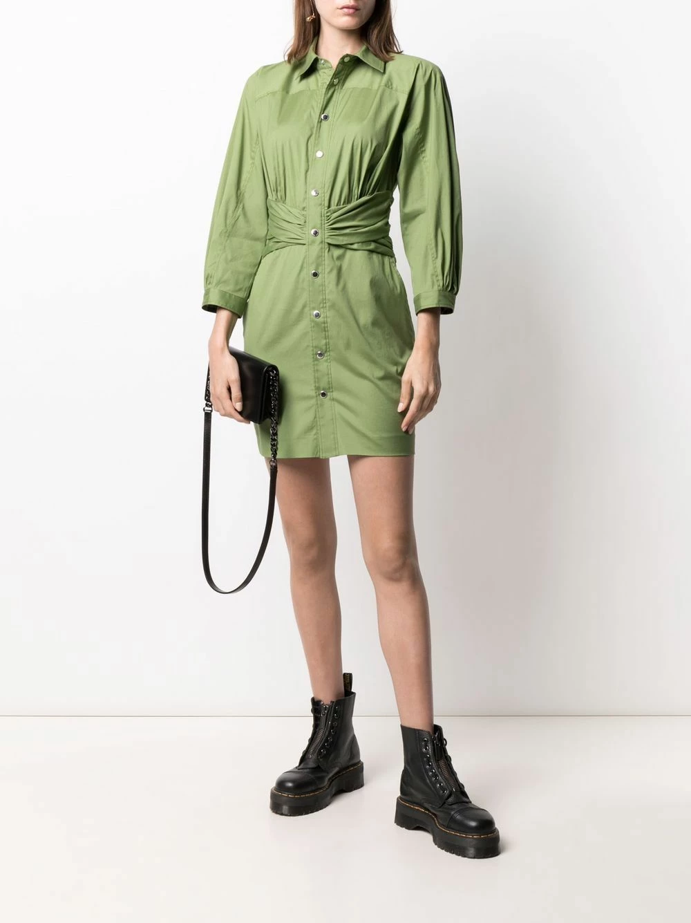 Dsquared2 Robe chemise à fronces Prix d’Amis robes de jour femme 4 Dsquared2 robe-chemise à fronces