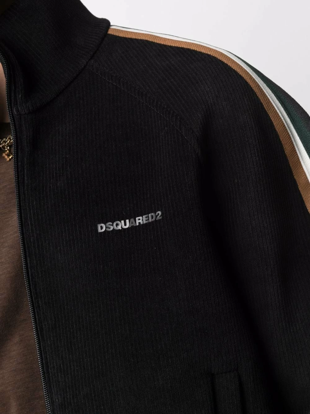 Prix Jamais Vus Dsquared2 Veste de sport à bandes rayées coupe-vents & vestes de sport homme 7 Dsquared2 veste de sport à bandes rayées