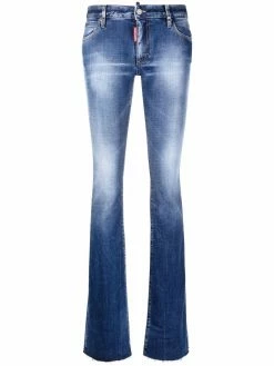 Dsquared2 jean droit à bords francs