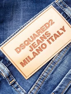 Dsquared2 jean droit à bords francs