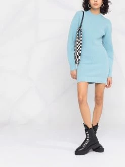 Dsquared2 robe en maille nervurée