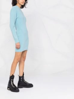 Dsquared2 robe en maille nervurée