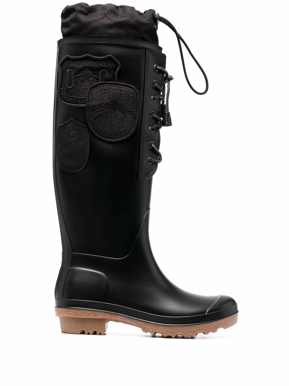 Prix Acceptable Dsquared2 Bottes imperméable à patchs femme 3 Dsquared2 bottes imperméable à patchs