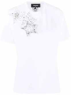 Dsquared2 t-shirt à perles brodées