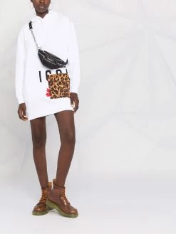 Dsquared2 robe-hoodie à logo imprimé