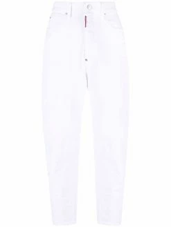 Dsquared2 jean cigarette à taille haute