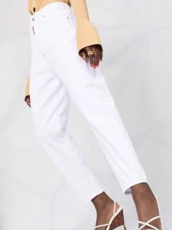 Dsquared2 jean cigarette à taille haute