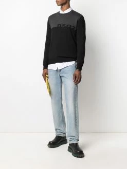 Dsquared2 pull à logo intarsia