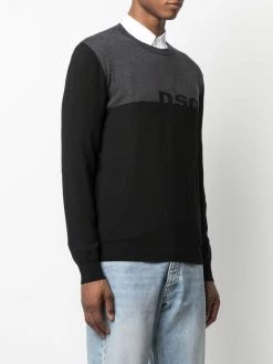 Dsquared2 pull à logo intarsia