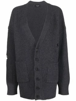 Dsquared2 cardigan à effet usé
