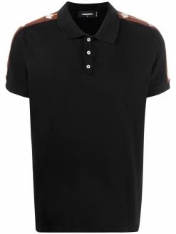 Dsquared2 polo à détails rayés