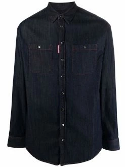 Dsquared2 chemise en jean à logo imprimé
