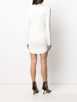 Dsquared2 robe en maille à ourlet festonné