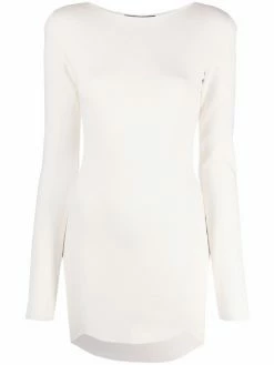 Dsquared2 robe en maille à ourlet festonné