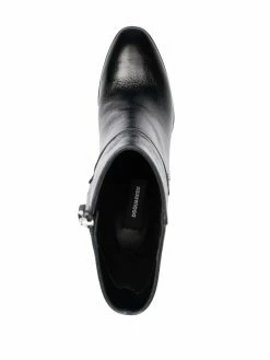Dsquared2 bottines en cuir à plaque logo