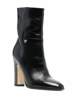 Dsquared2 bottines en cuir à plaque logo