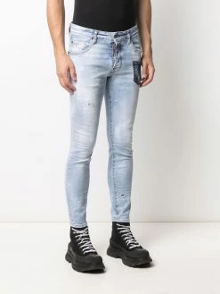 Dsquared2 jean skinny à effet délavé