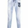 Dsquared2 jean skinny à effet délavé