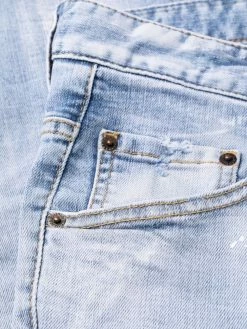 Dsquared2 jean skinny à effet délavé