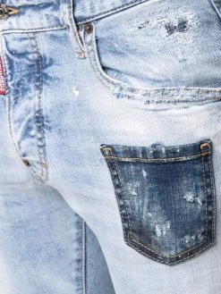 Dsquared2 jean skinny à effet délavé