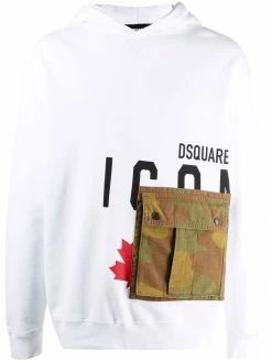 Dsquared2 hoodie Icon à poches cargo