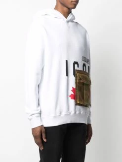 Dsquared2 hoodie Icon à poches cargo