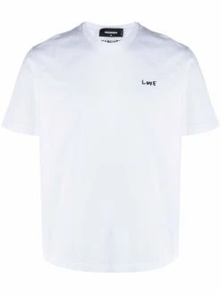 Dsquared2 t-shirt à slogan brodé