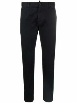 Dsquared2 pantalon chino droit à plaque logo