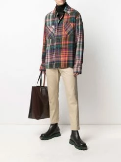 Dsquared2 pantalon chino droit à plaque logo