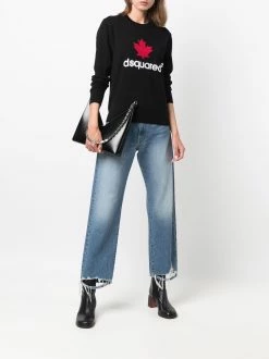 Dsquared2 pull Maple Leaf en maille