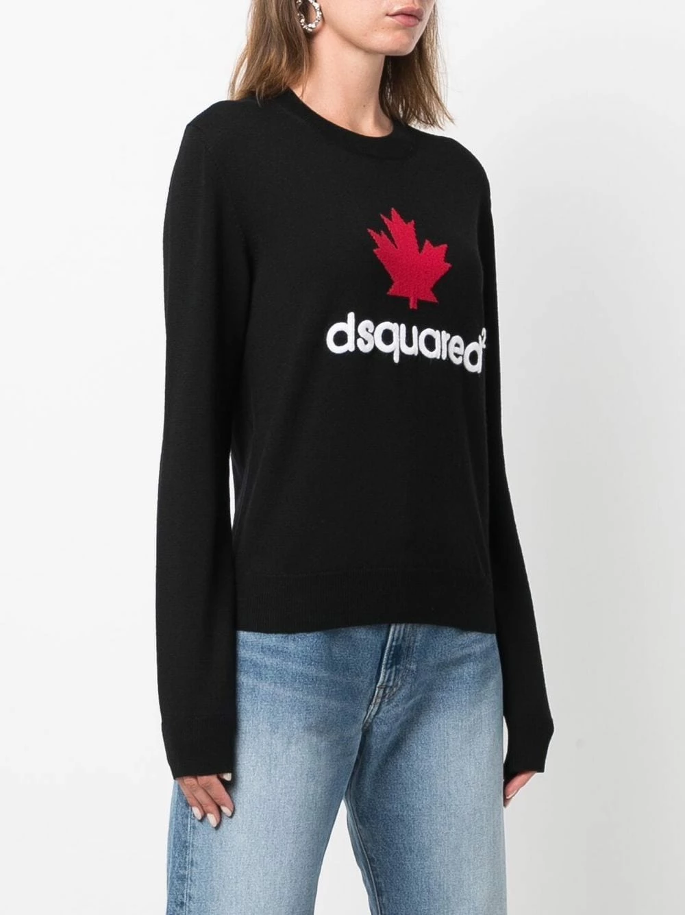 Prix Gelé Dsquared2 Pull Maple Leaf en maille pulls femme 5 Dsquared2 pull Maple Leaf en maille