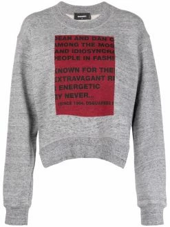 Dsquared2 pull à slogan imprimé