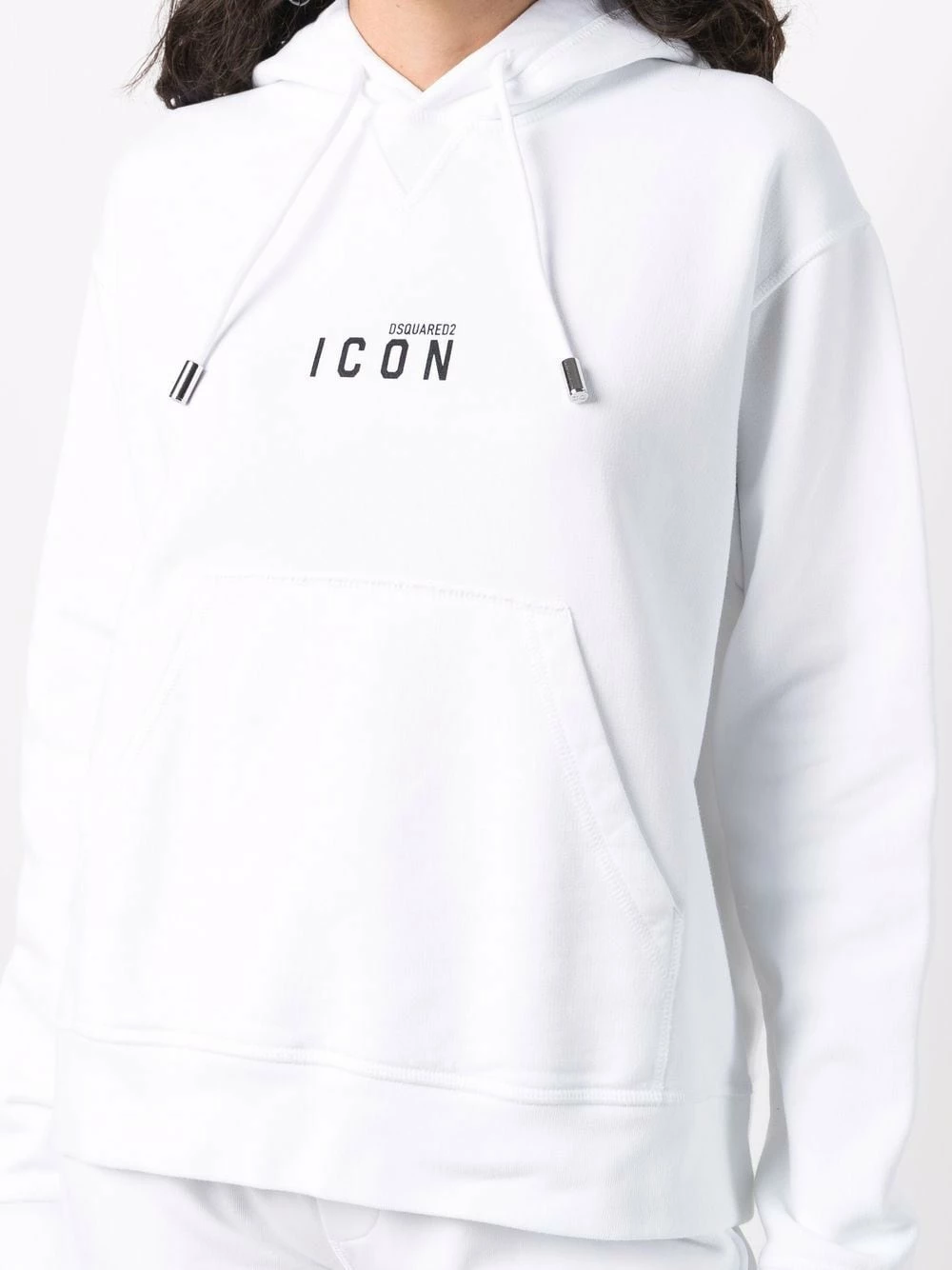 Prix Raisonnable Dsquared2 Hoodie à lien de resserrage hoodies femme 7 Dsquared2 hoodie à lien de resserrage