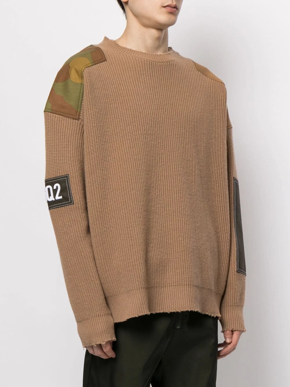 Dsquared2 Pull à détail de patch Rabais pulls homme 5 Dsquared2 pull à détail de patch