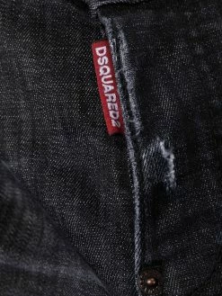 Dsquared2 Rabais Jean cigarette à effet usé jeans fuselés homme 14 Dsquared2 jean cigarette à effet usé