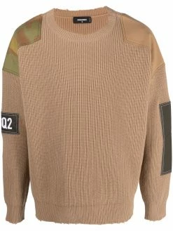 Dsquared2 pull à détail de patch