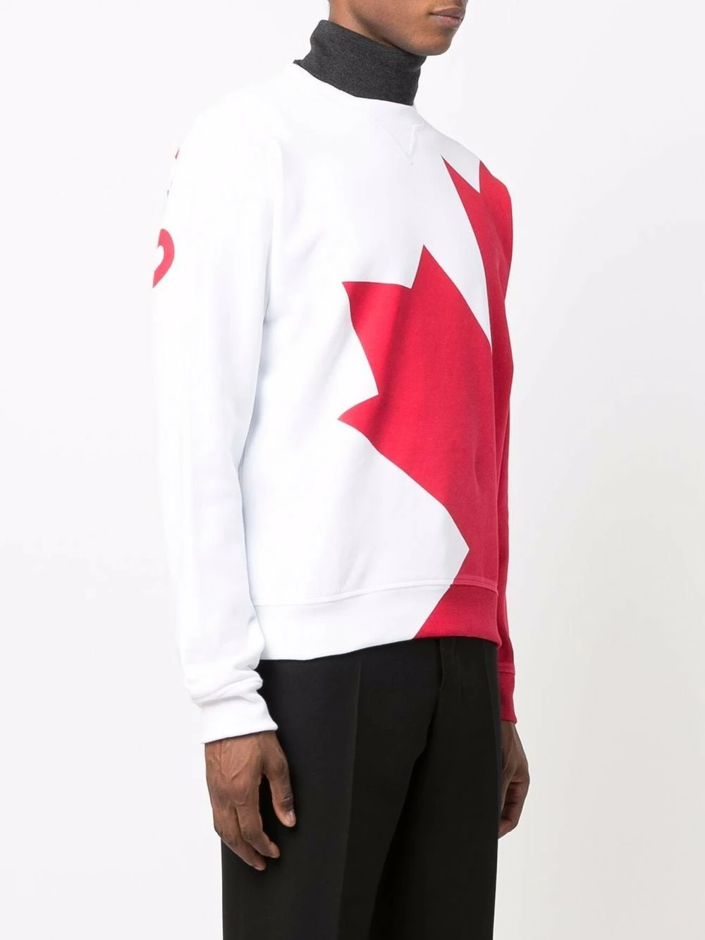 Dsquared2 Prix Ourlé Sweat à motif feuille d'érable sweats homme 5 Dsquared2 sweat à motif feuille d'érable