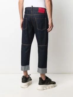 Dsquared2 jean court à ourlet retroussé