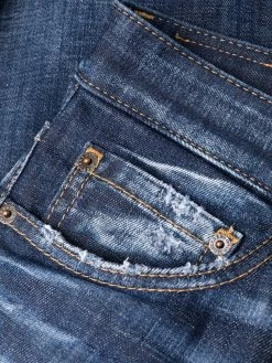 Dsquared2 jean à effet délavé