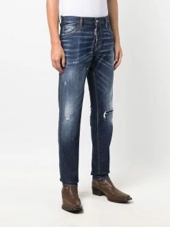 Dsquared2 jean à effet délavé